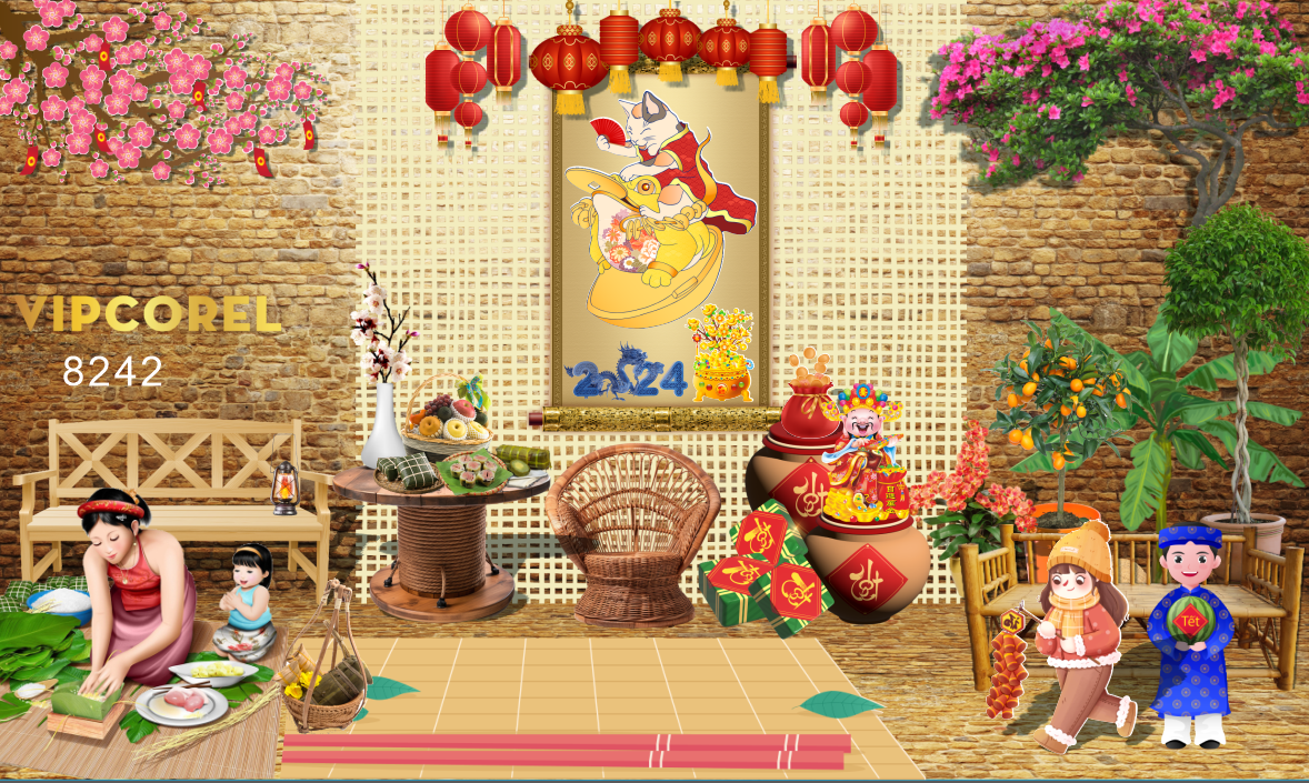 tranh tieu canh tet 2024 #4.png