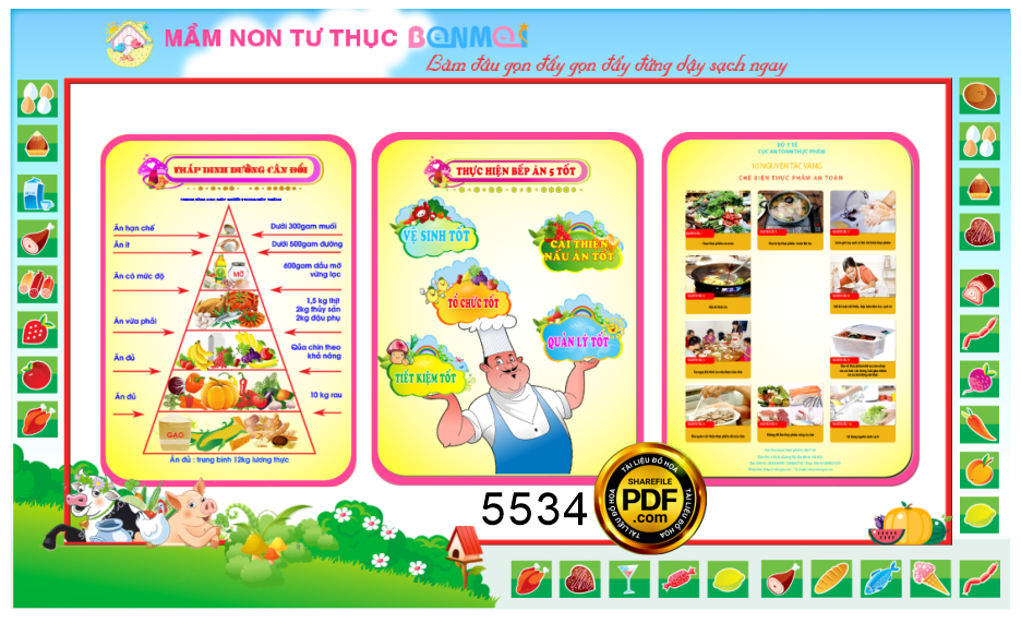 tranh trang tri bep truong mam non.png