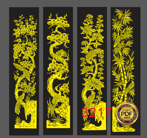 tranh tu quy vector 5.png