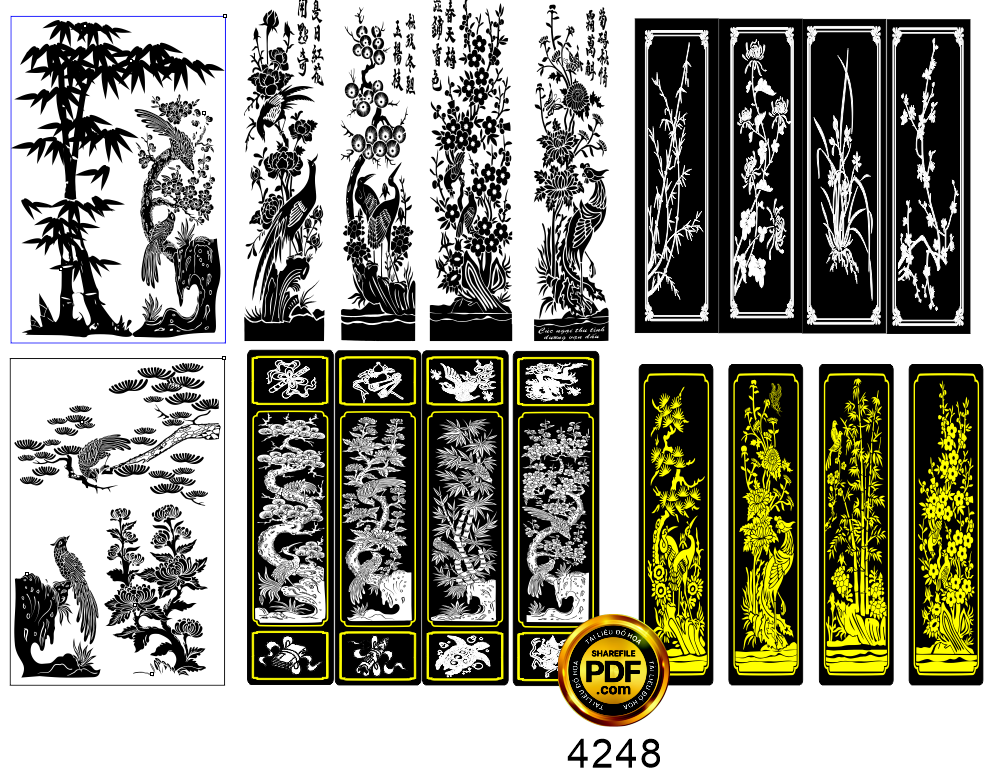 vector tranh tu quy.png