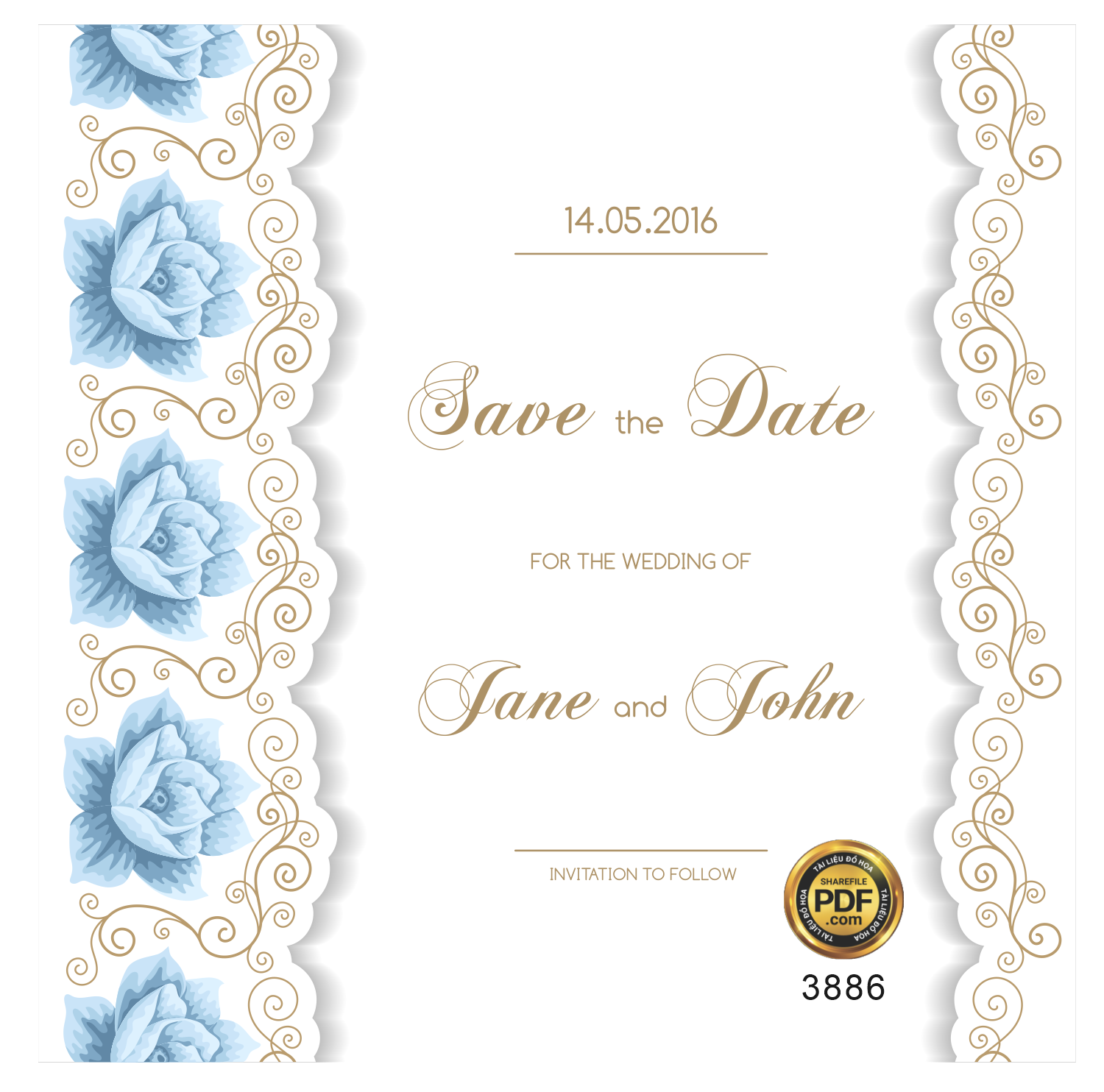 Vector wedding Invitatio #121.png