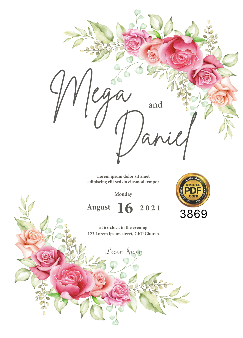 Vector wedding Invitation #104.png
