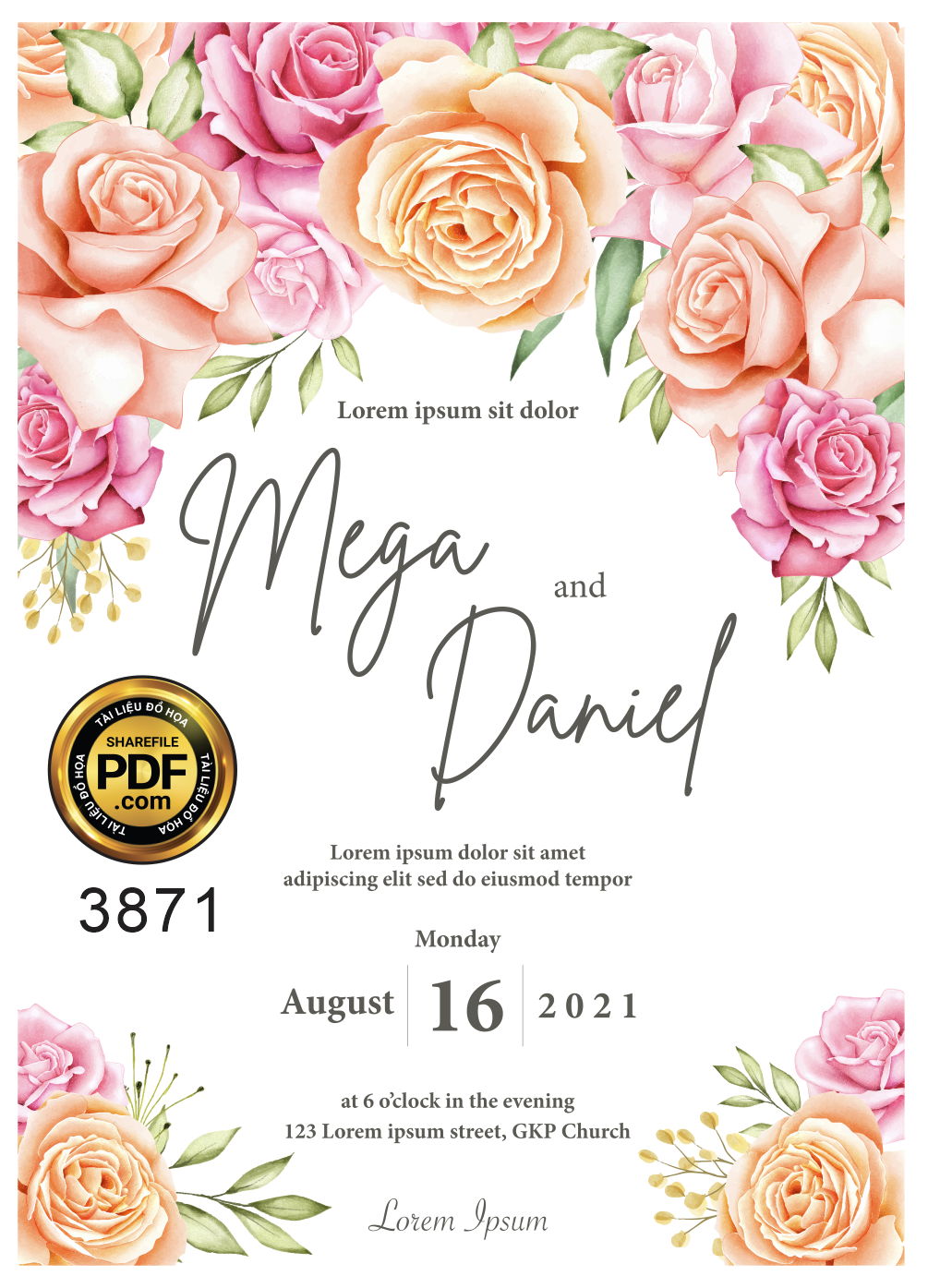 Vector wedding Invitation #106.png