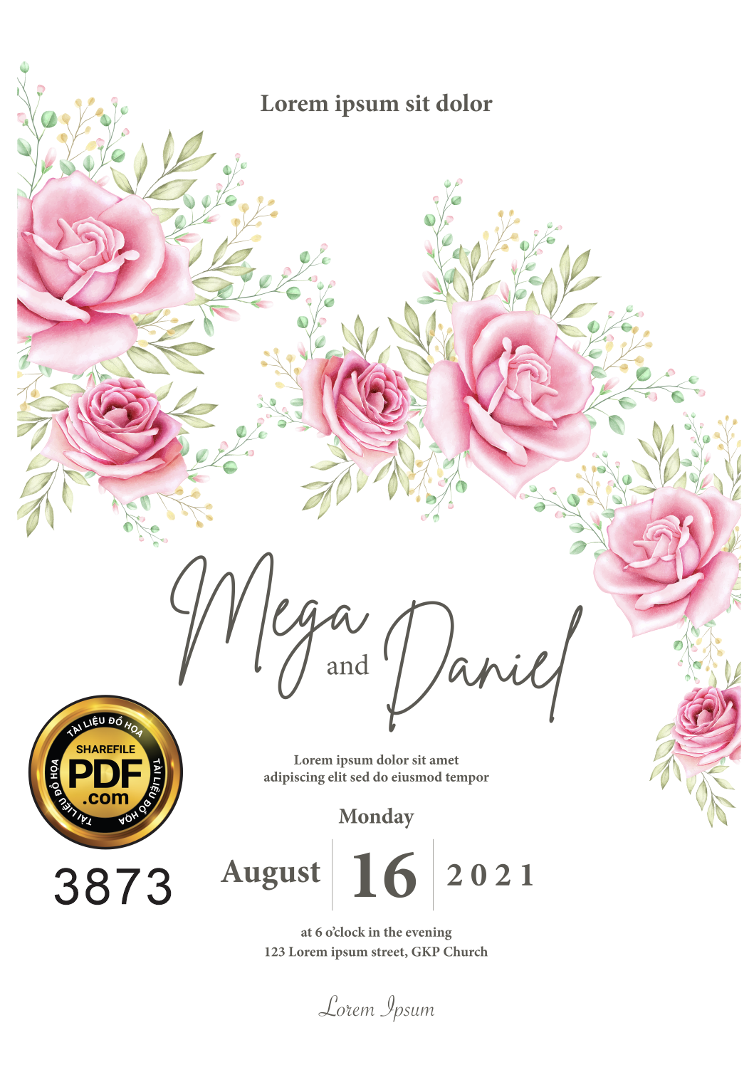 Vector wedding Invitation #108.png