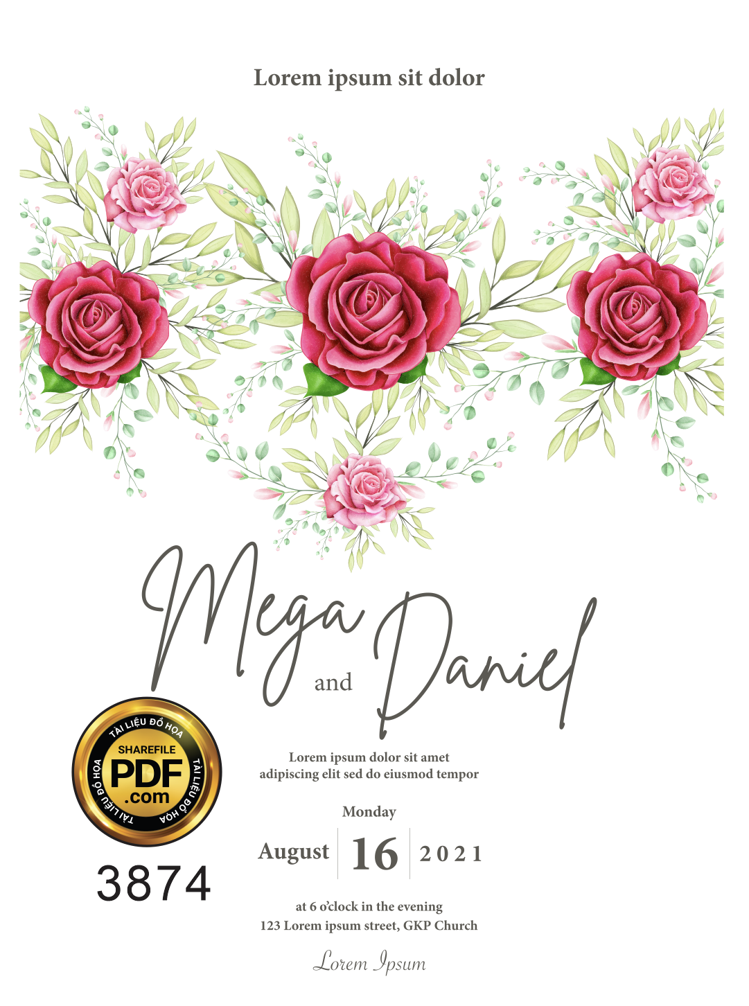 Vector wedding Invitation #109.png