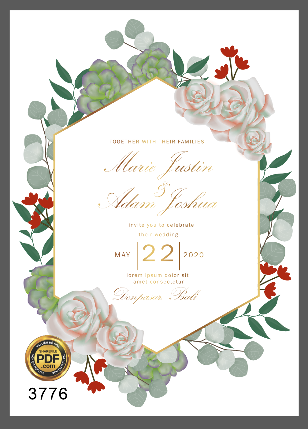 Vector wedding Invitation #11.png