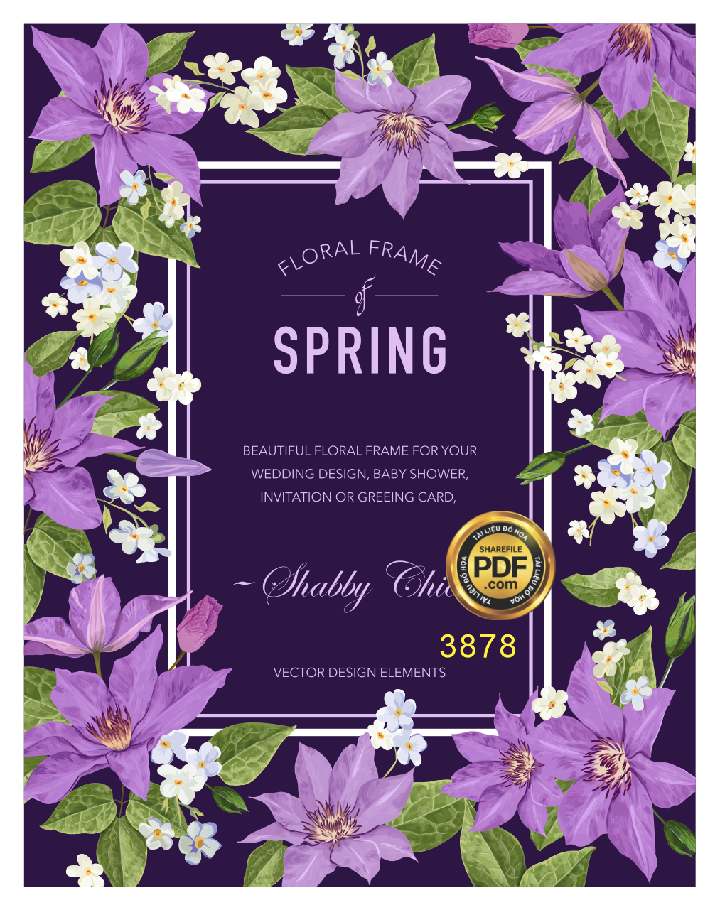 Vector wedding Invitation #113.png