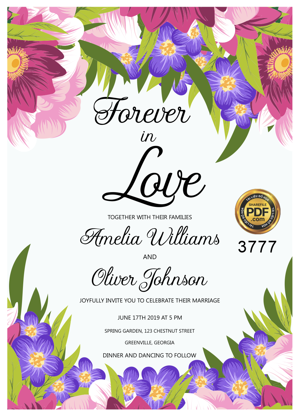Vector wedding Invitation #12.png