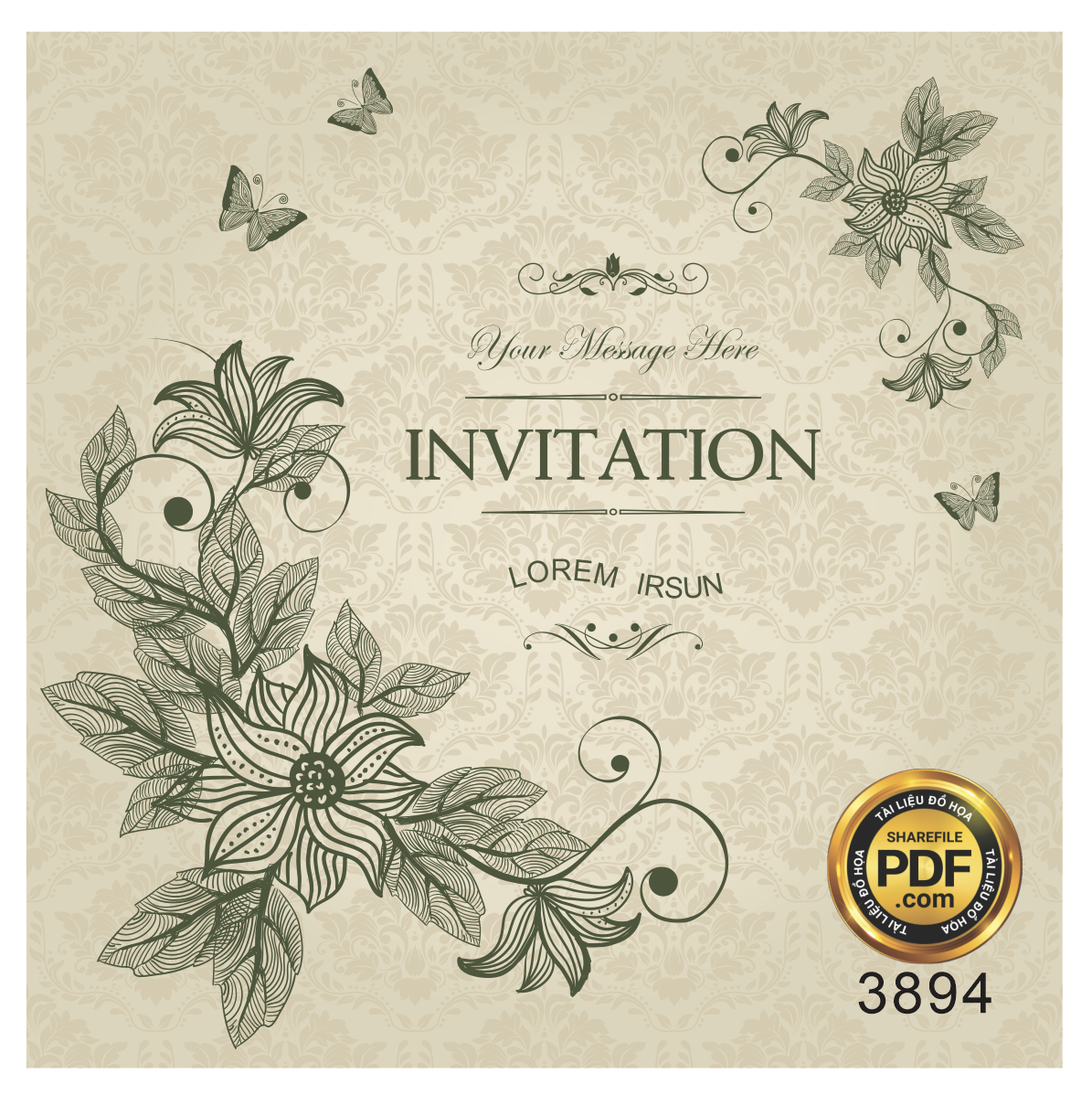 Vector wedding Invitation #129.png