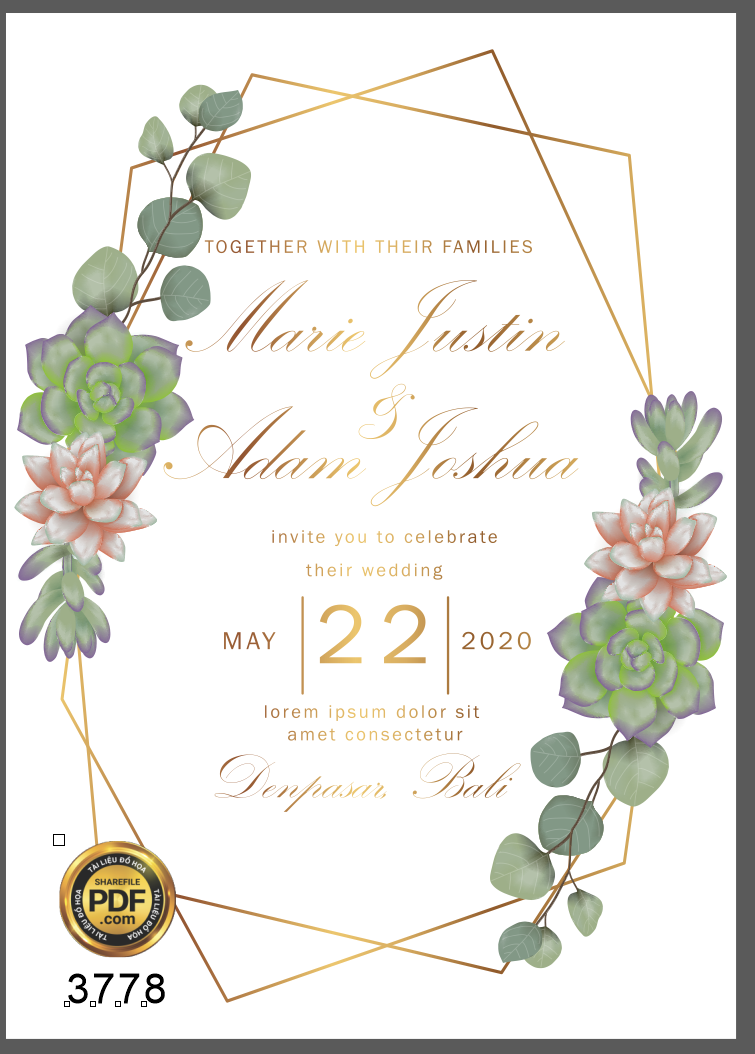 Vector wedding Invitation #13.png