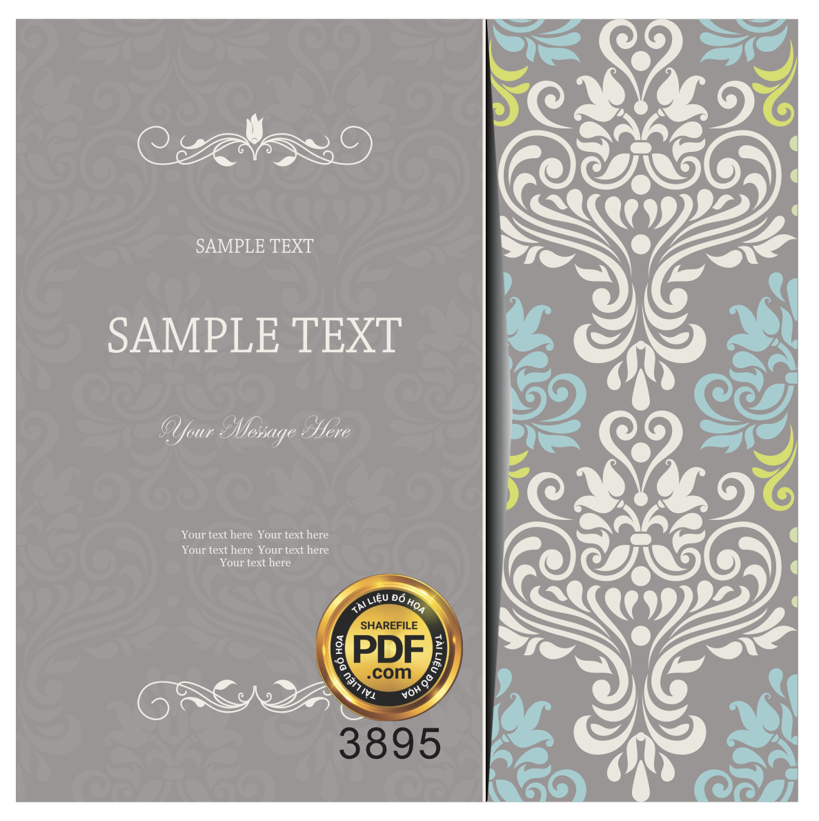 Vector wedding Invitation #130.png