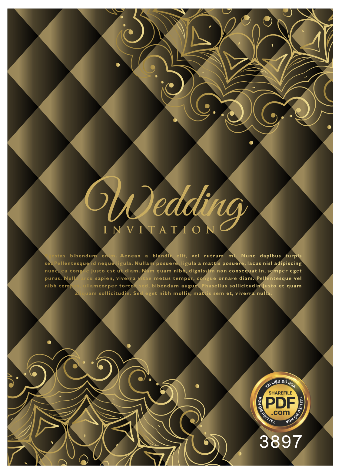 Vector wedding Invitation #132.png