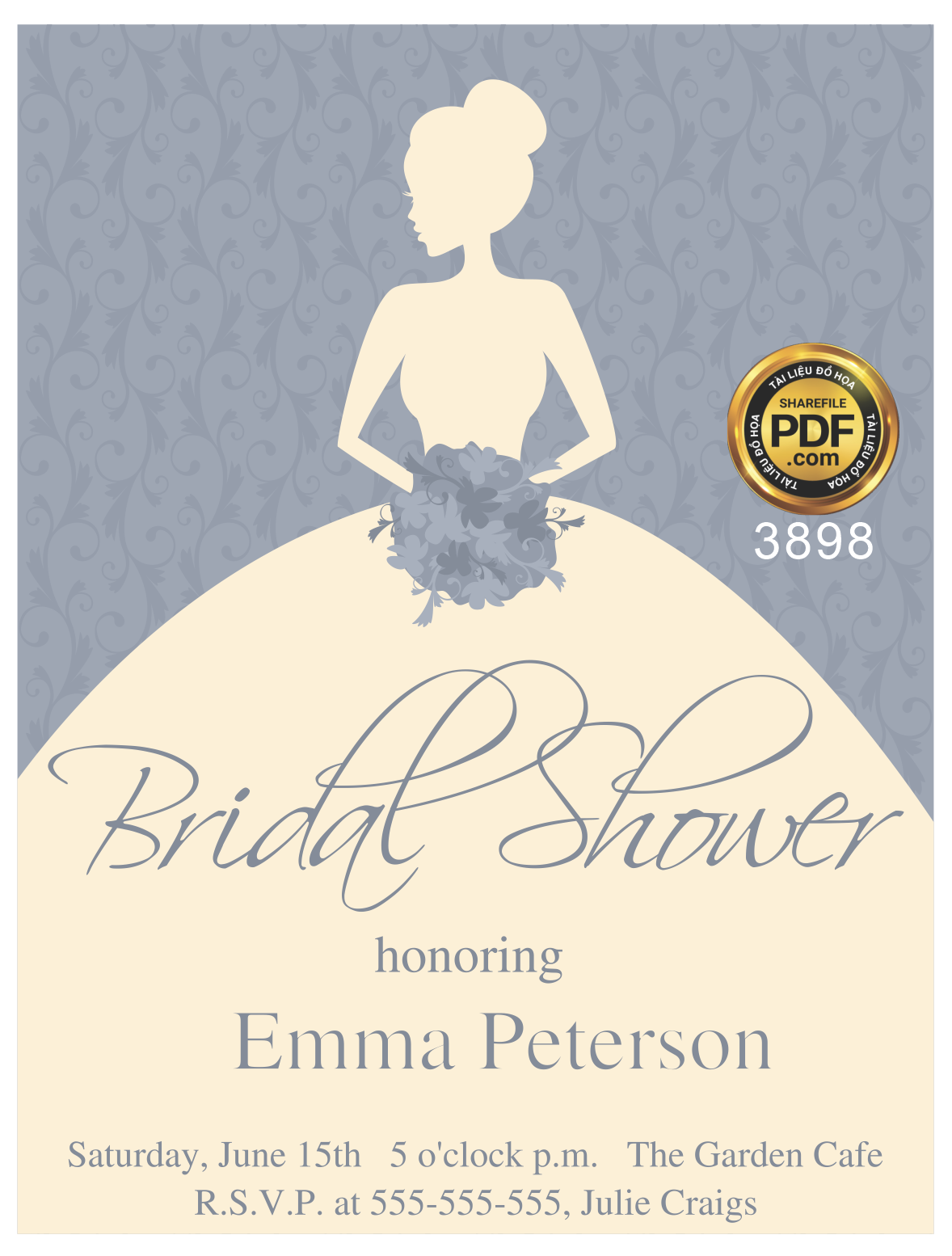 Vector wedding Invitation #133.png