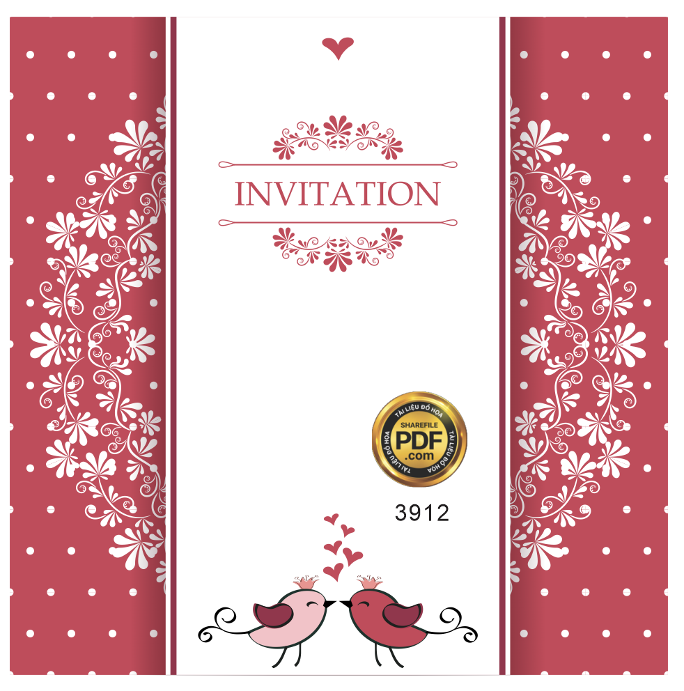 Vector wedding Invitation #147.png