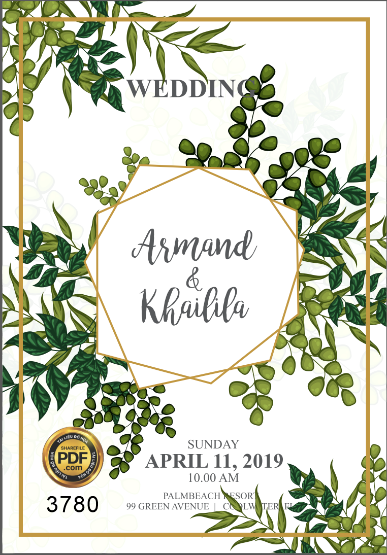 Vector wedding Invitation #15.png