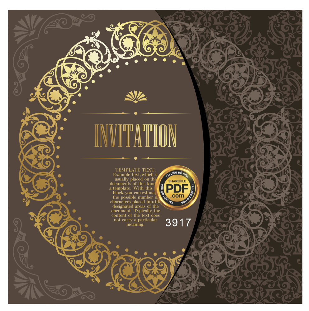 Vector wedding Invitation #152.png