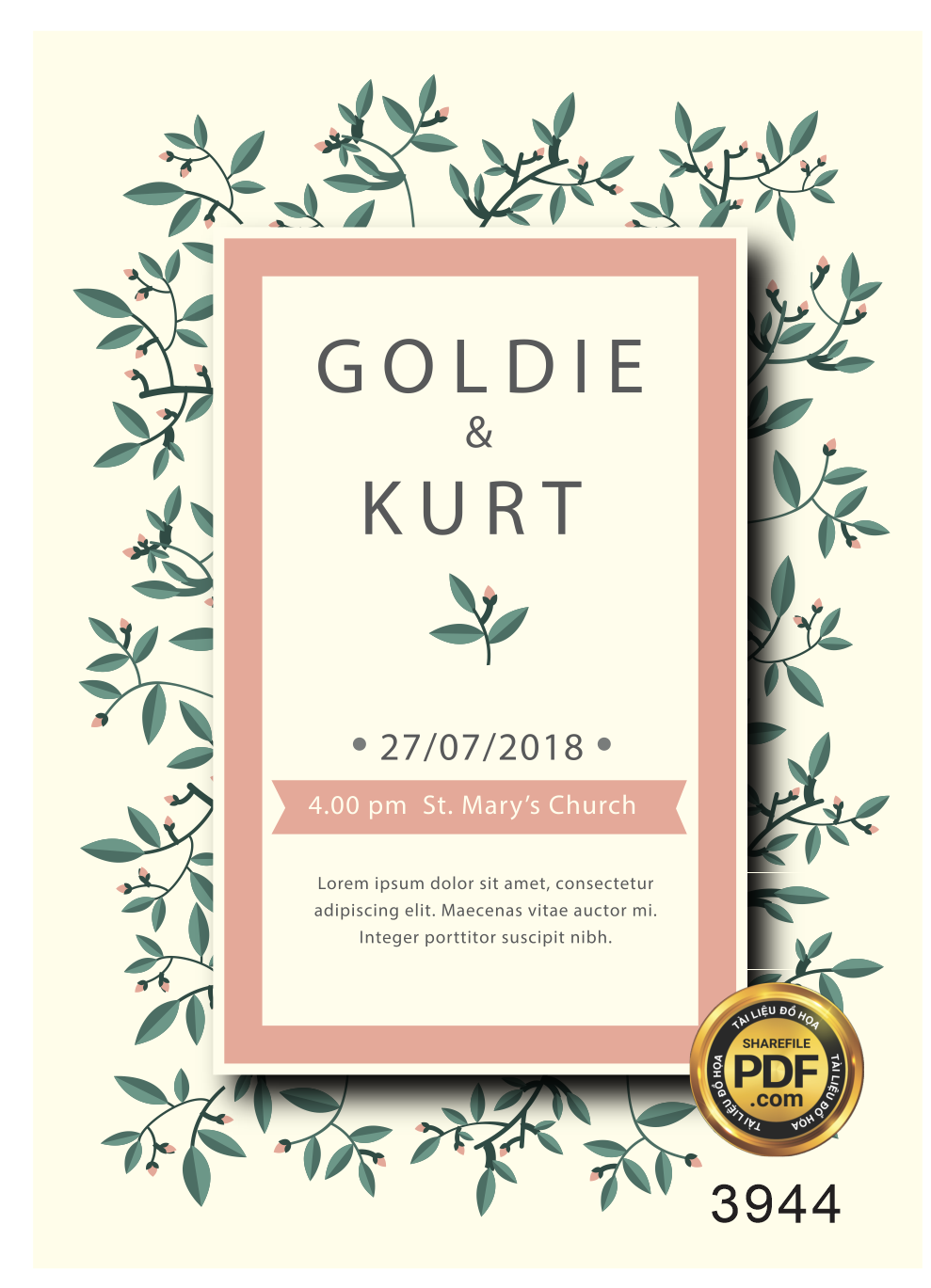 Vector wedding Invitation #180.png