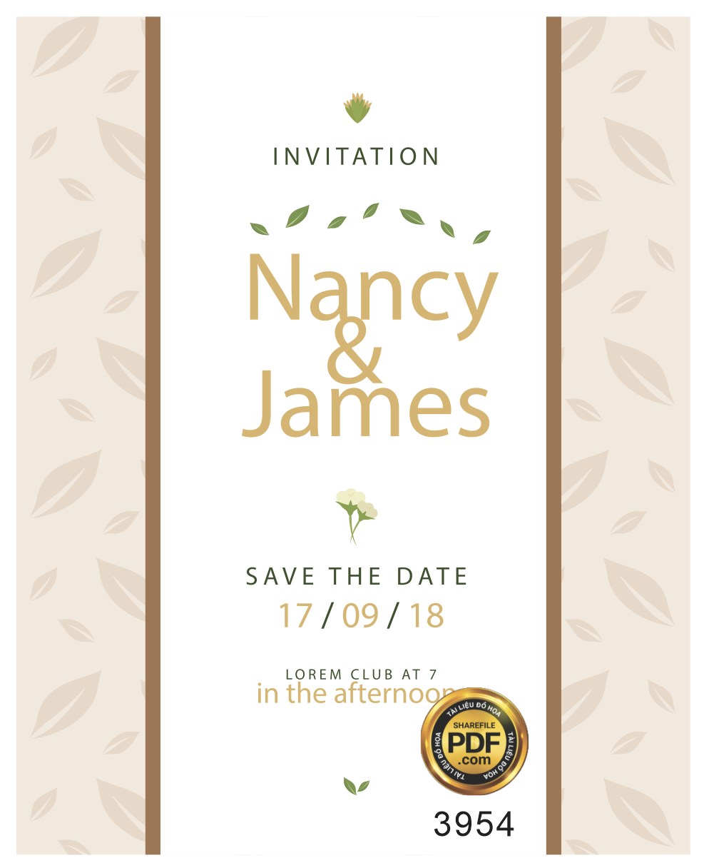 Vector wedding Invitation #190.png