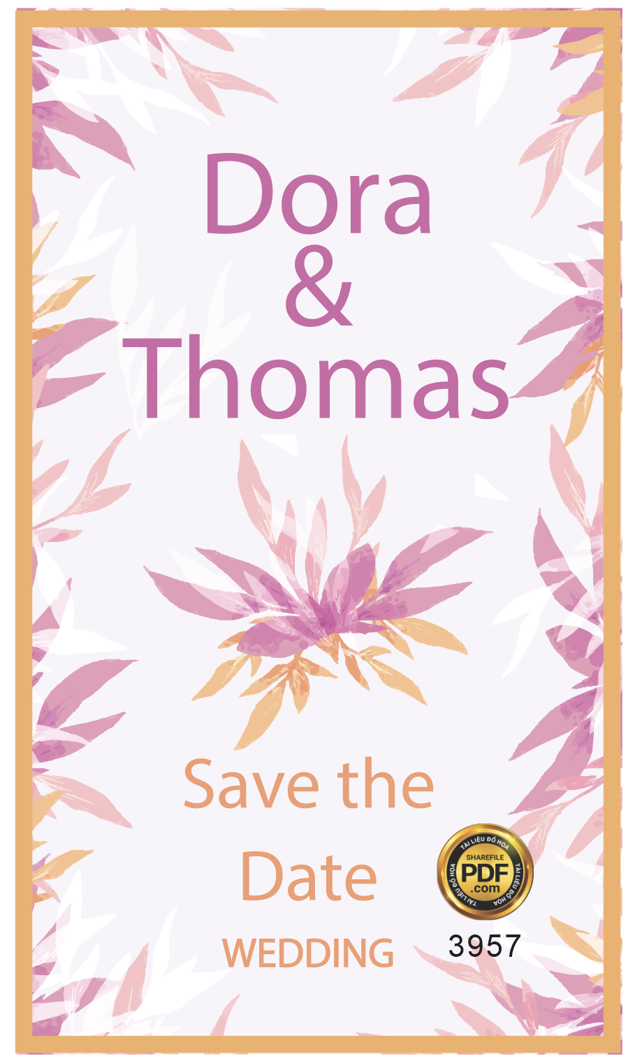 Vector wedding Invitation #193.png