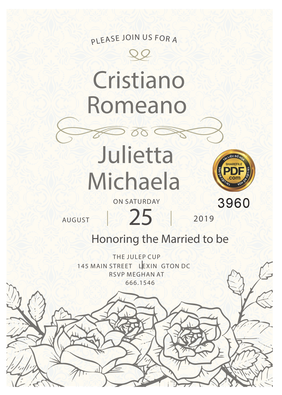 Vector wedding Invitation #196.png