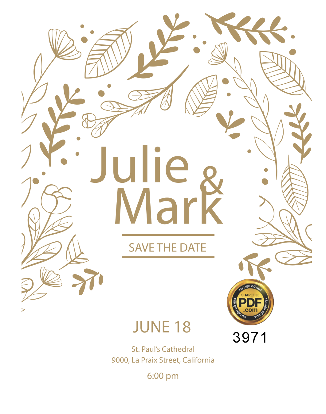 Vector wedding Invitation #207.png