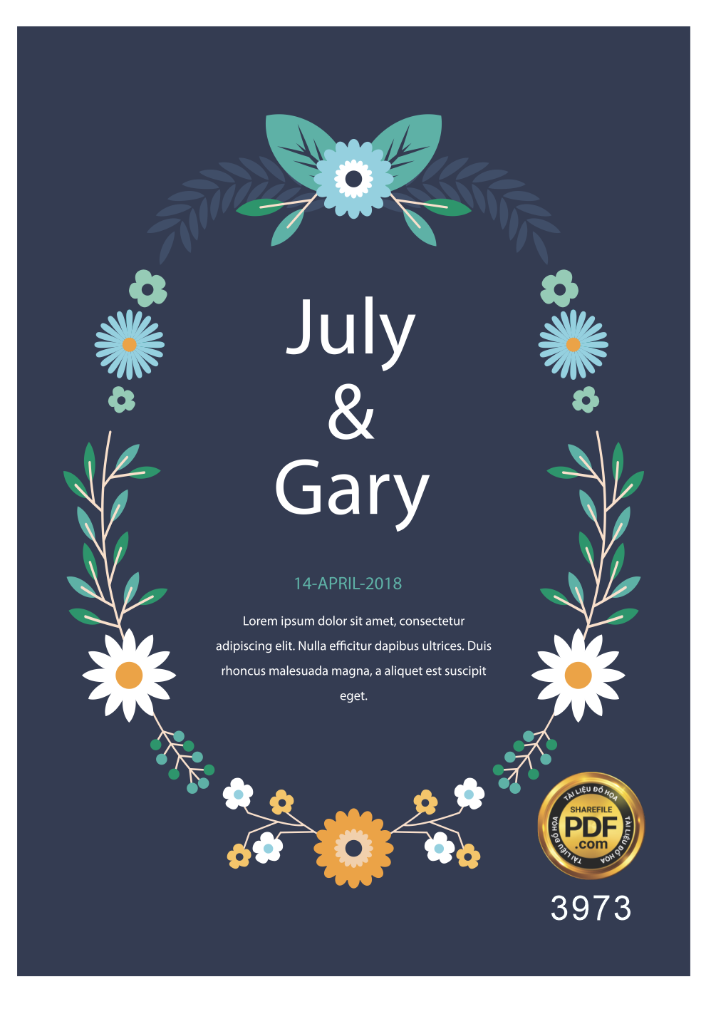Vector wedding Invitation #209.png
