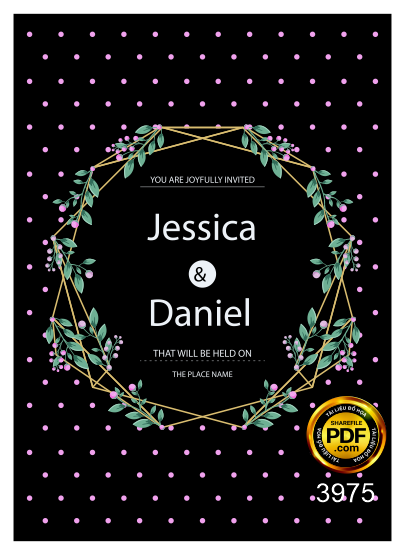 Vector wedding Invitation #211.png