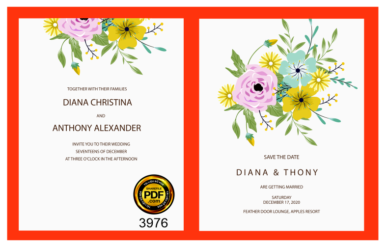 Vector wedding Invitation #212.png