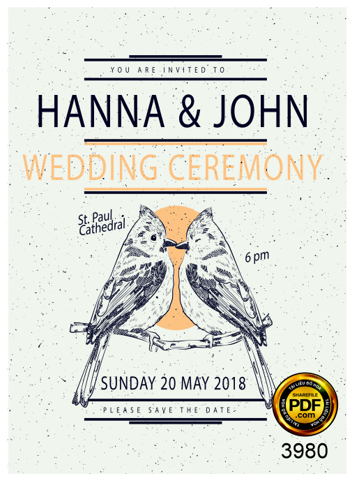 Vector wedding Invitation #216.png