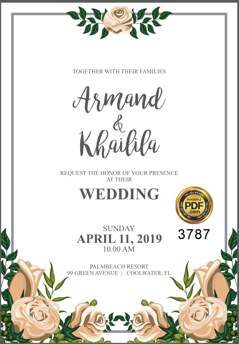 Vector wedding Invitation #22.png