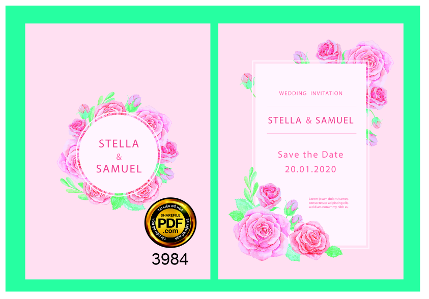 Vector wedding Invitation #220.png