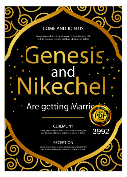 Vector wedding Invitation #228.png