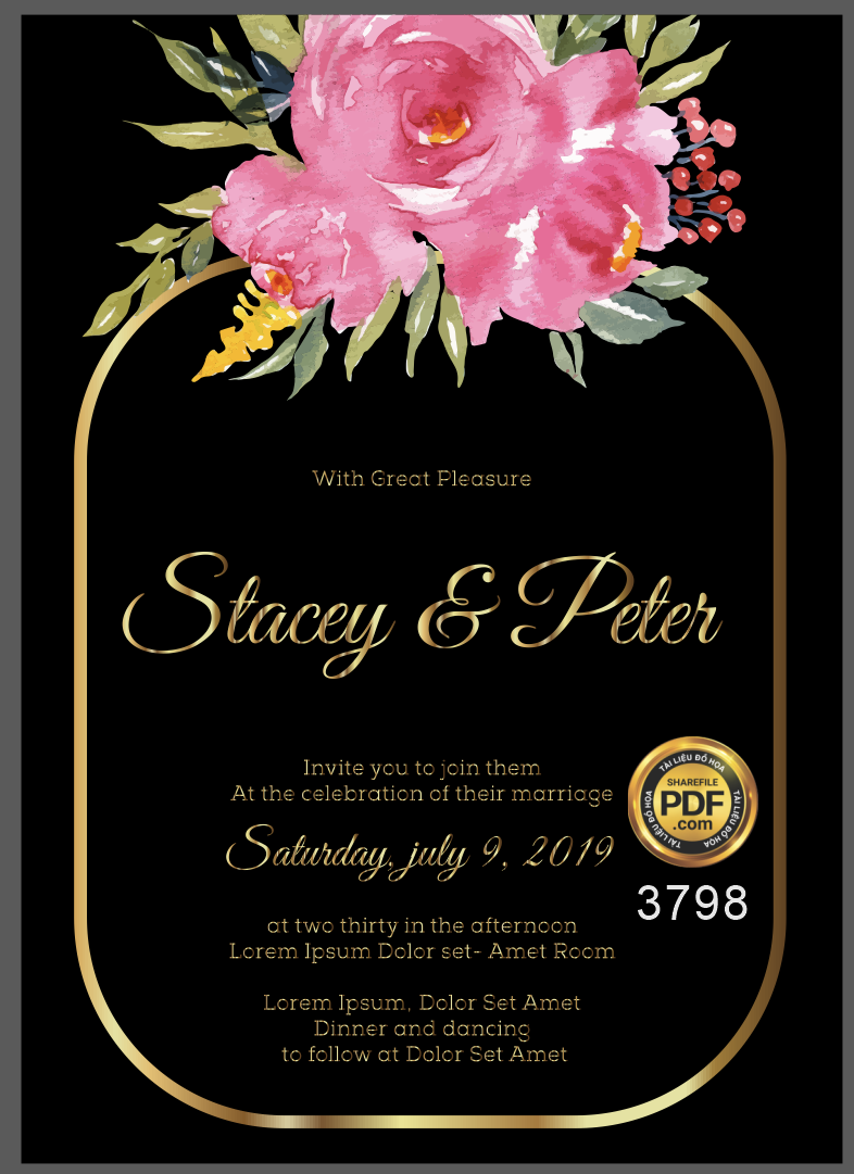 Vector wedding Invitation #33.png