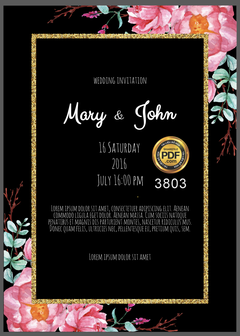Vector wedding Invitation #38.png