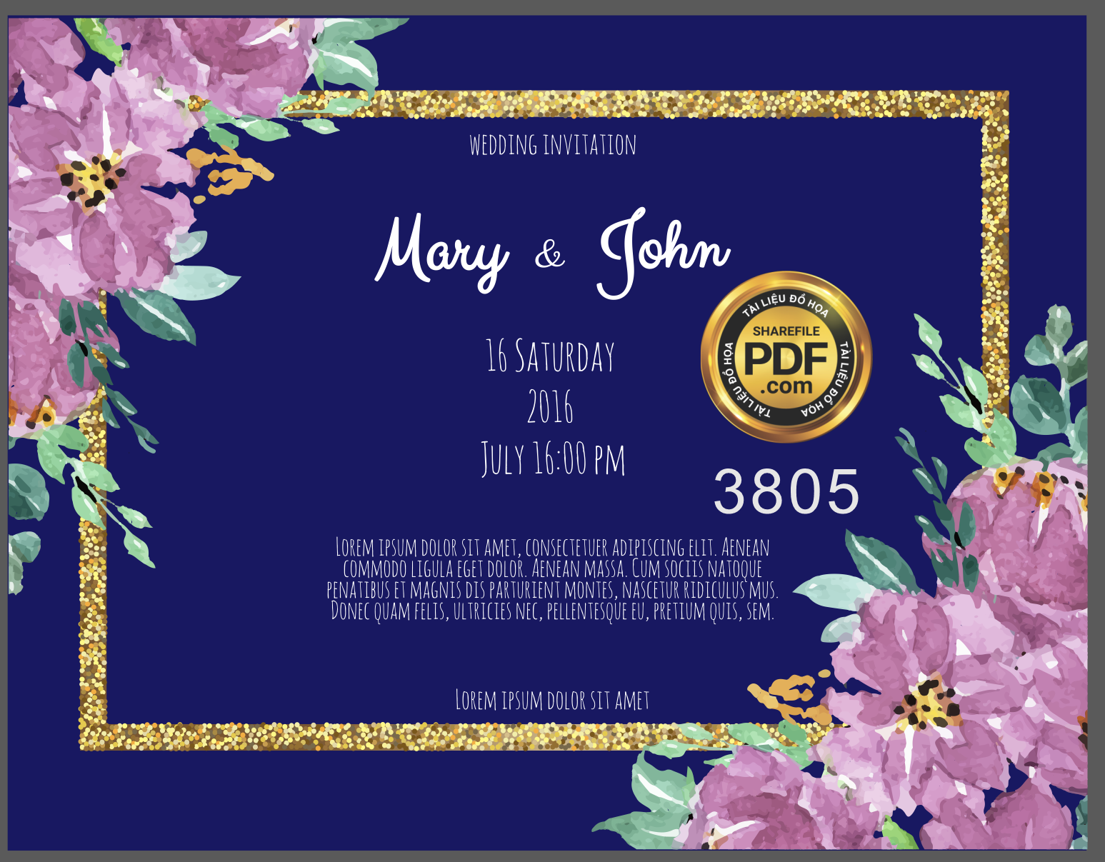 Vector wedding Invitation #40.png