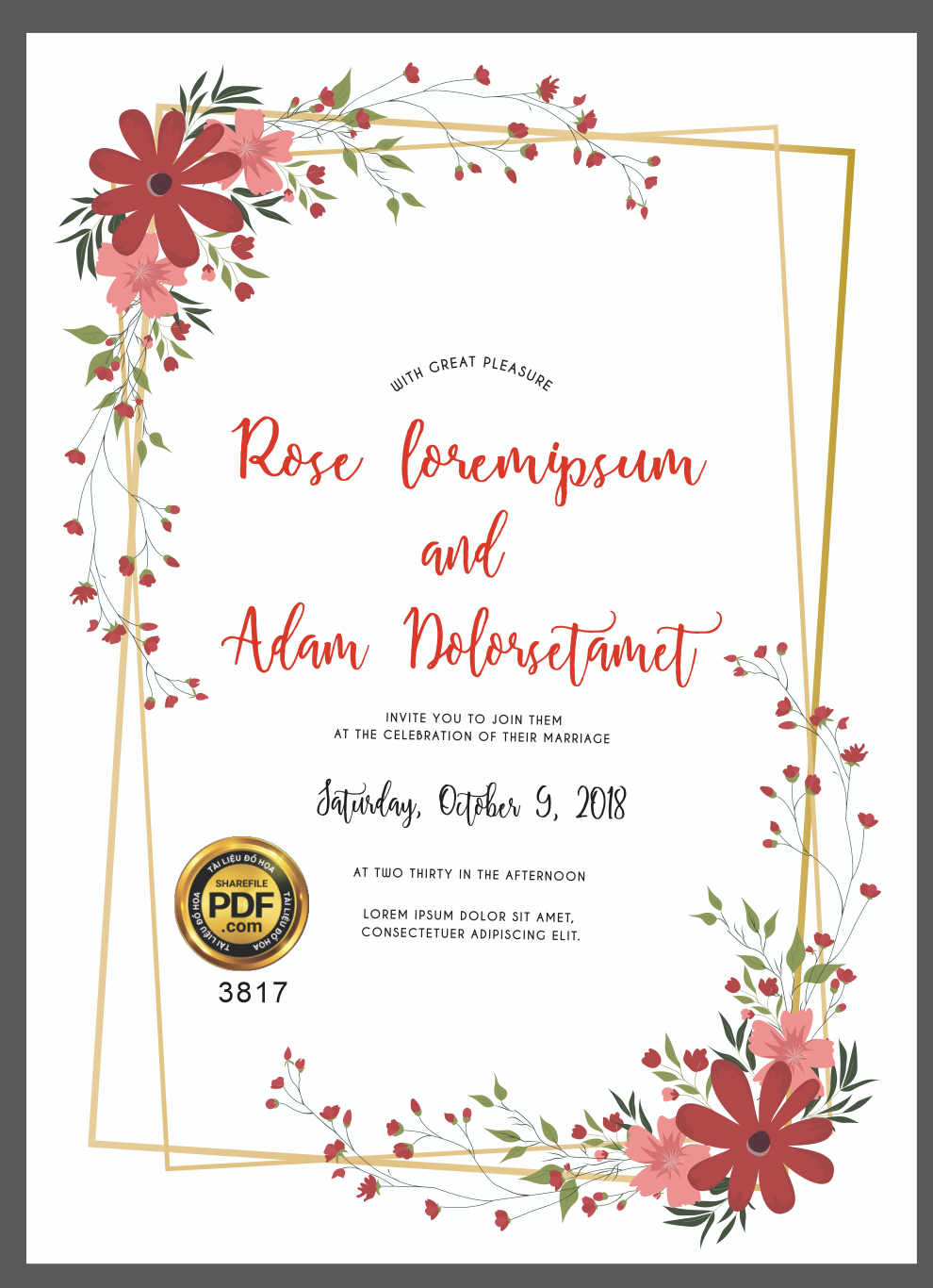 Vector wedding Invitation #52.png