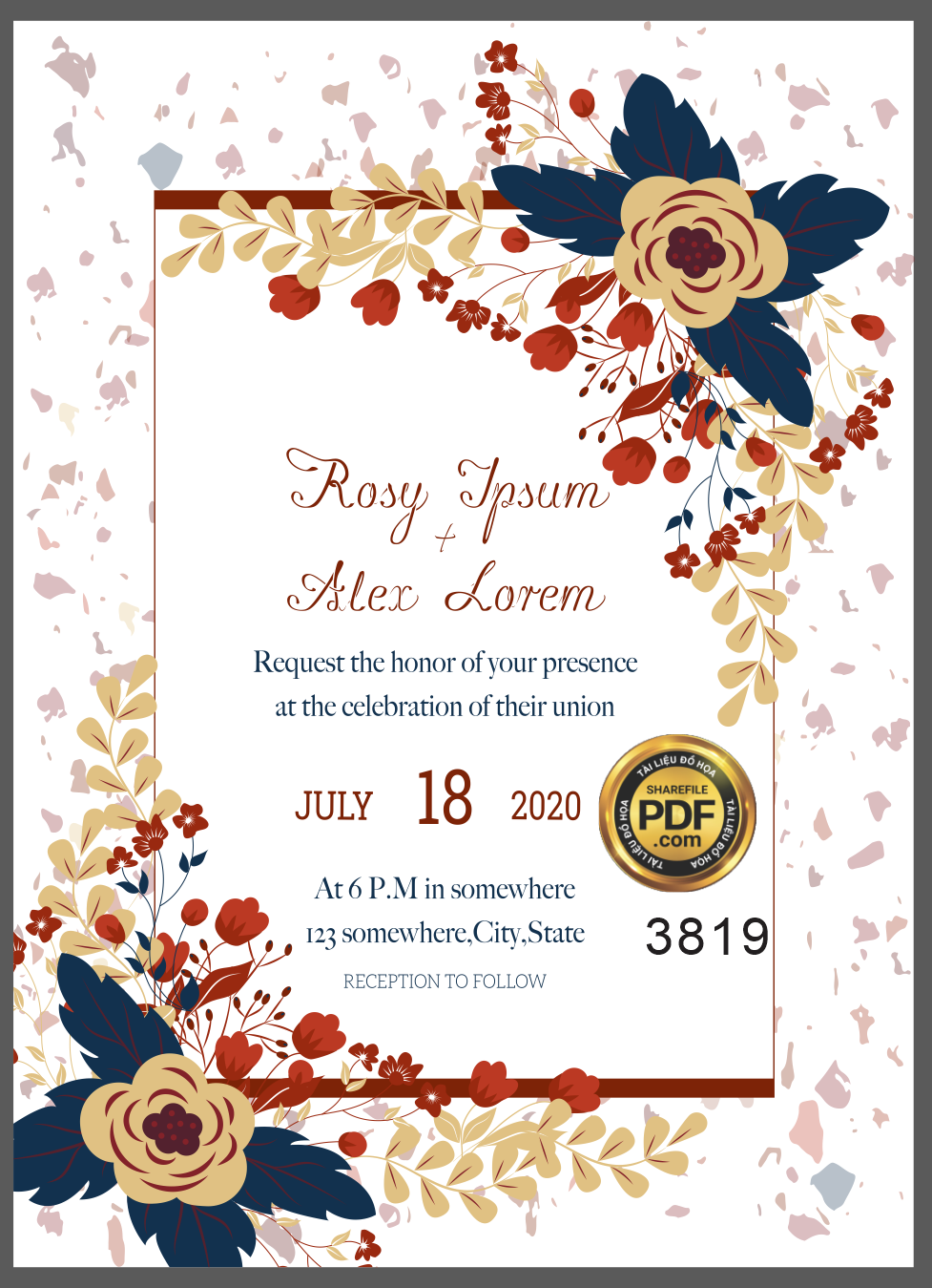 Vector wedding Invitation #54.png