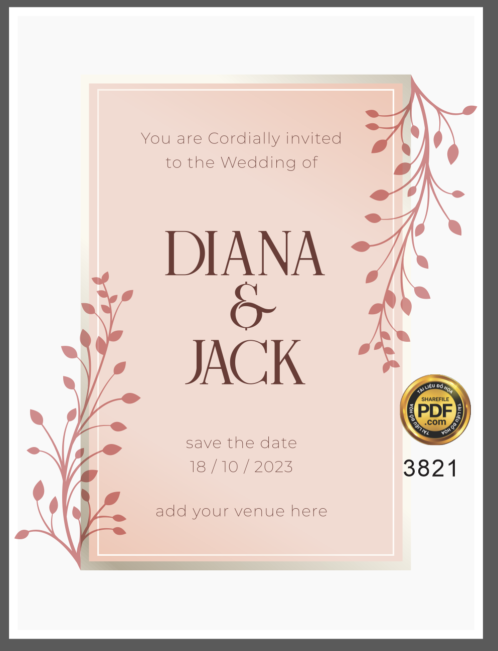 Vector wedding Invitation #56.png