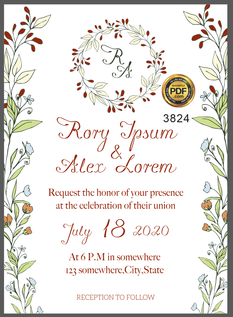 Vector wedding Invitation #59.png