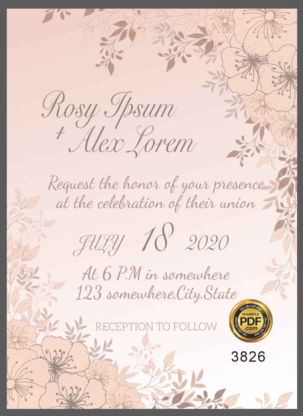 Vector wedding Invitation #61.png