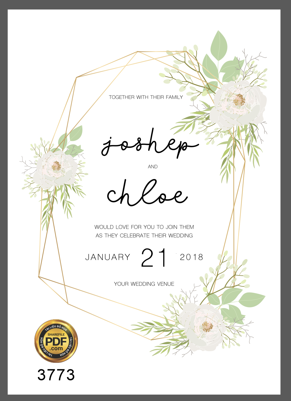 Vector wedding Invitation #8.png