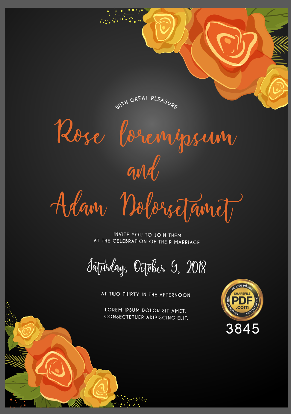 Vector wedding Invitation #80.png