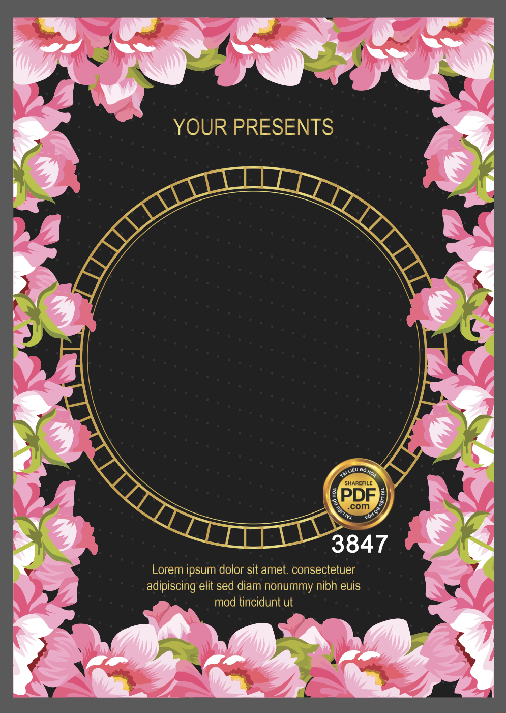 Vector wedding Invitation #82.png