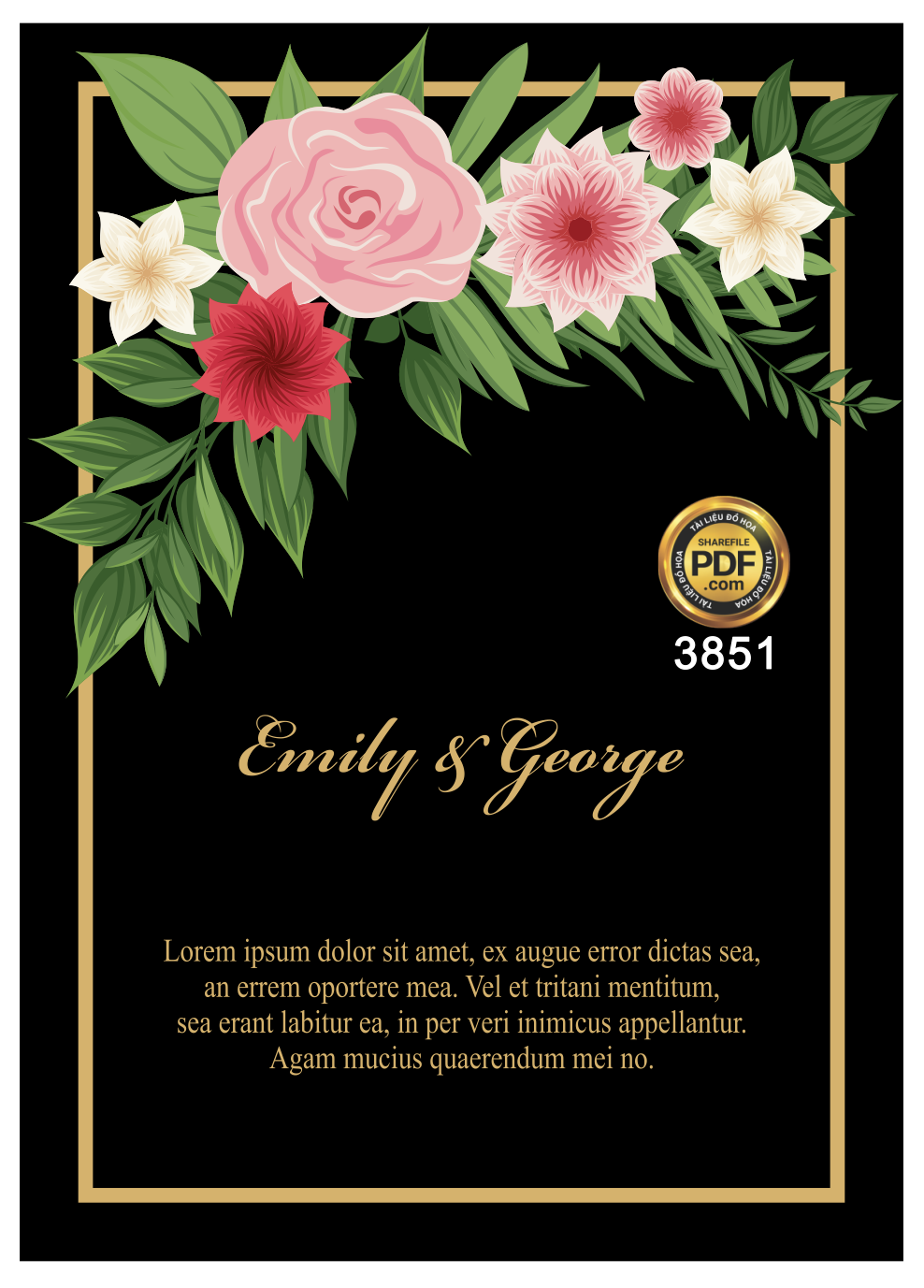 Vector wedding Invitation #86.png