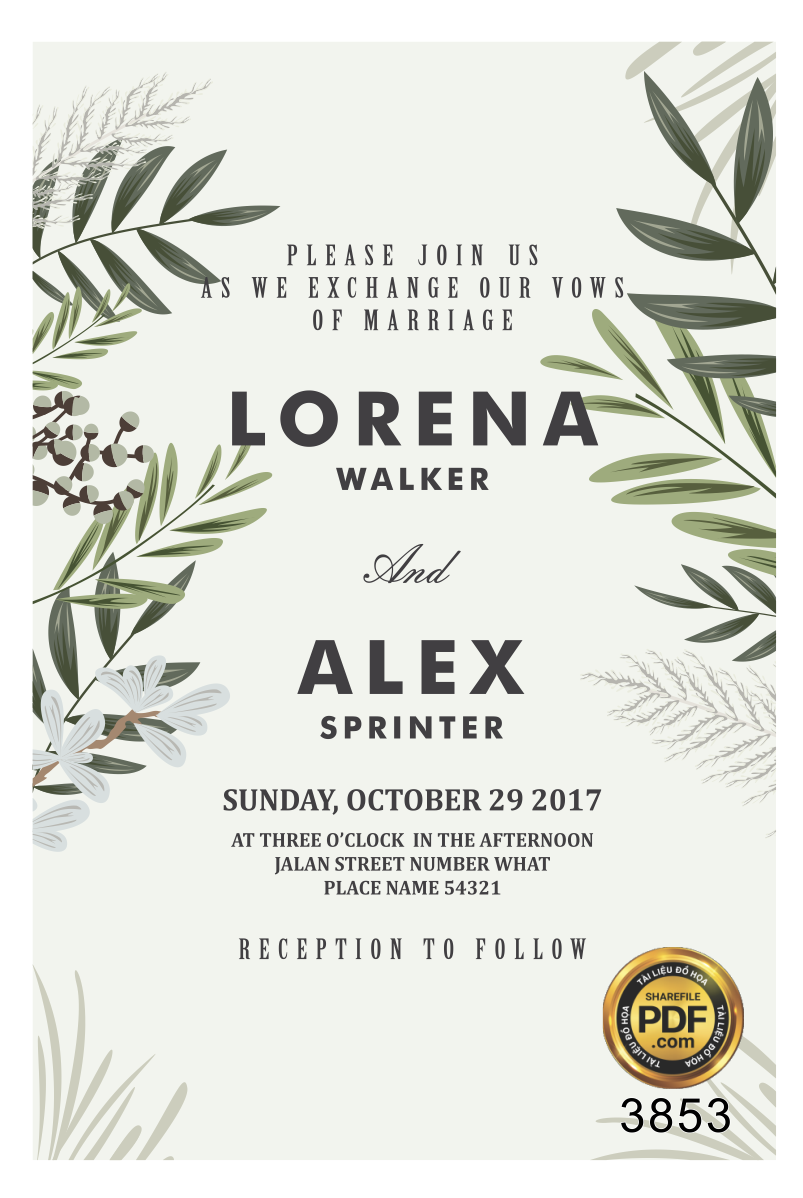 Vector wedding Invitation #88.png