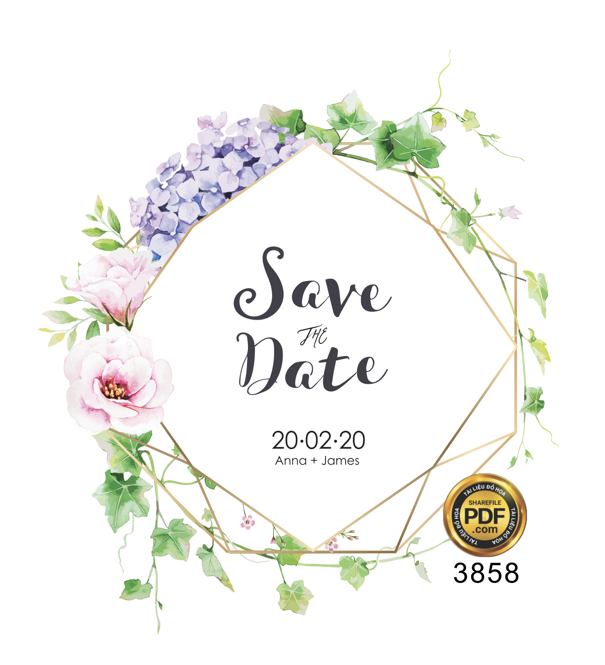 Vector wedding Invitation #93.png