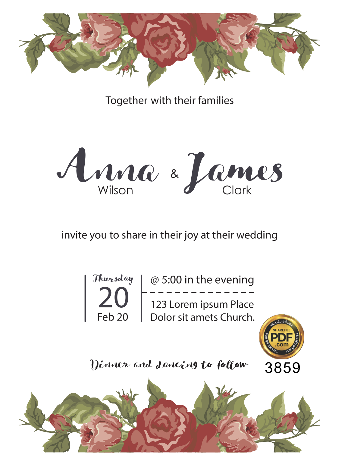 Vector wedding Invitation #94.png
