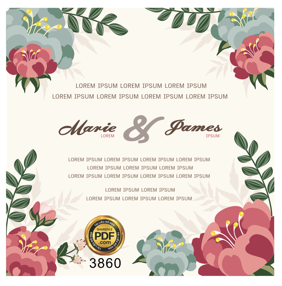 Vector wedding Invitation #95.png