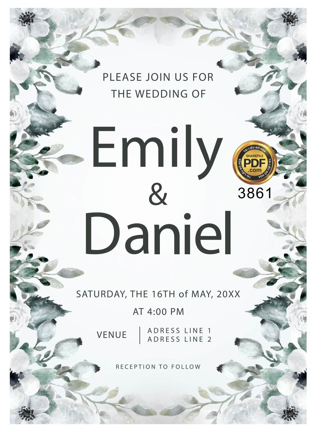 Vector wedding Invitation #96.png