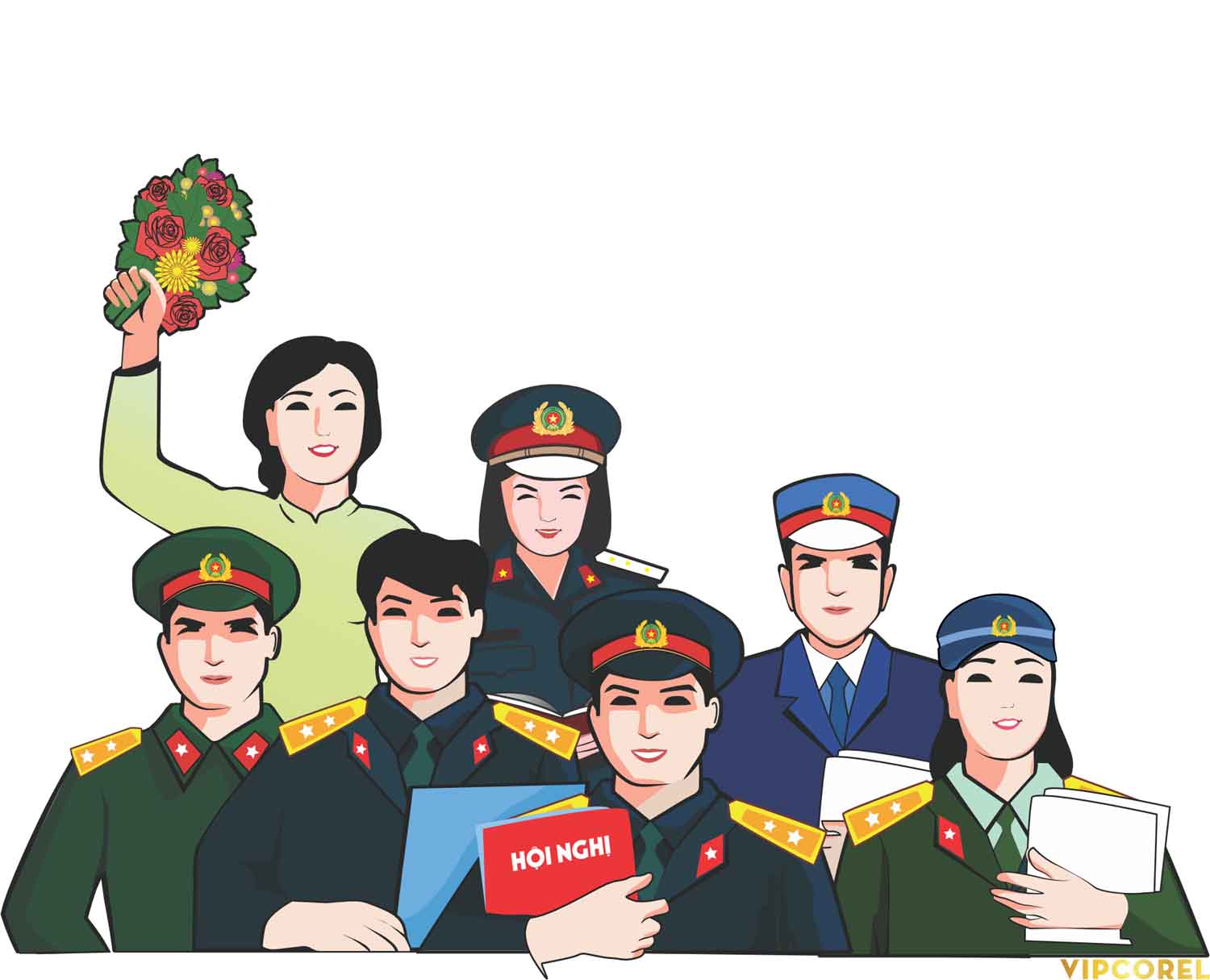 cán bộ tham dự hội nghị